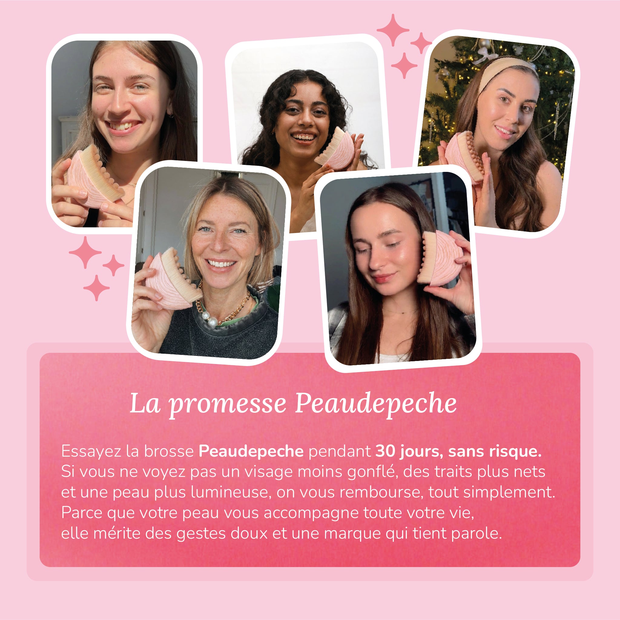 Brosse de drainage lymphatique du visage - Peaudepeche™