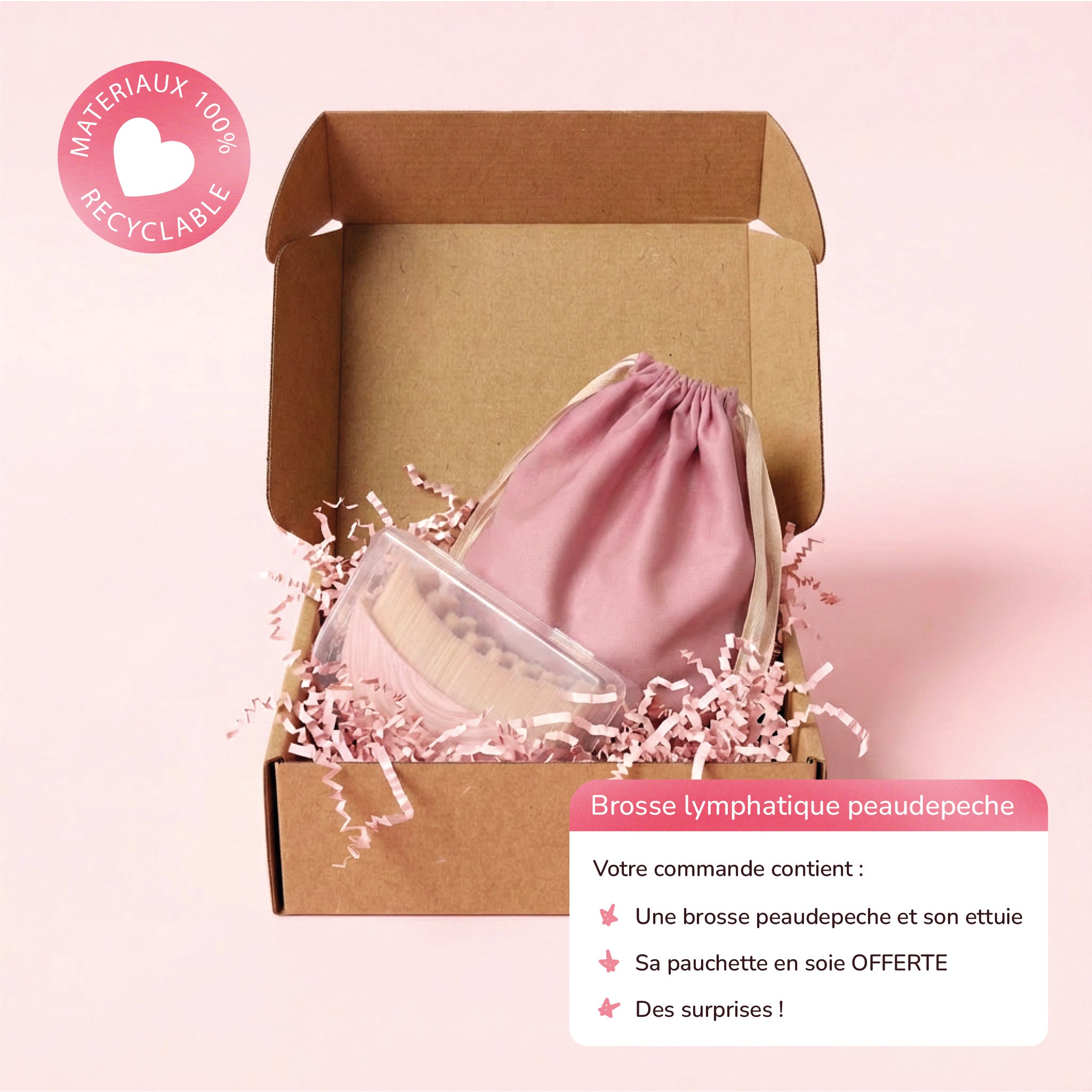 Brosse de drainage lymphatique du visage - Peaudepeche™